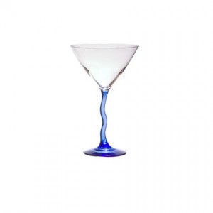 Blue Stem Martini Glass 12oz