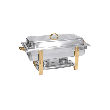 8qt Chafer w Gold Accents