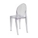 Ghost Chair Armless (Back View) - Liberty Event Rentals