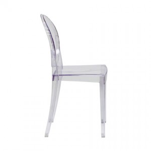 Ghost Chair Armless (Side View) - Liberty Event Rentals