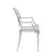 Ghost Chair with Arms (Side View) - Liberty Event Rentals