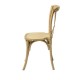 Napa Cross Back Chair (Natural) Side View - Liberty Event Rentals